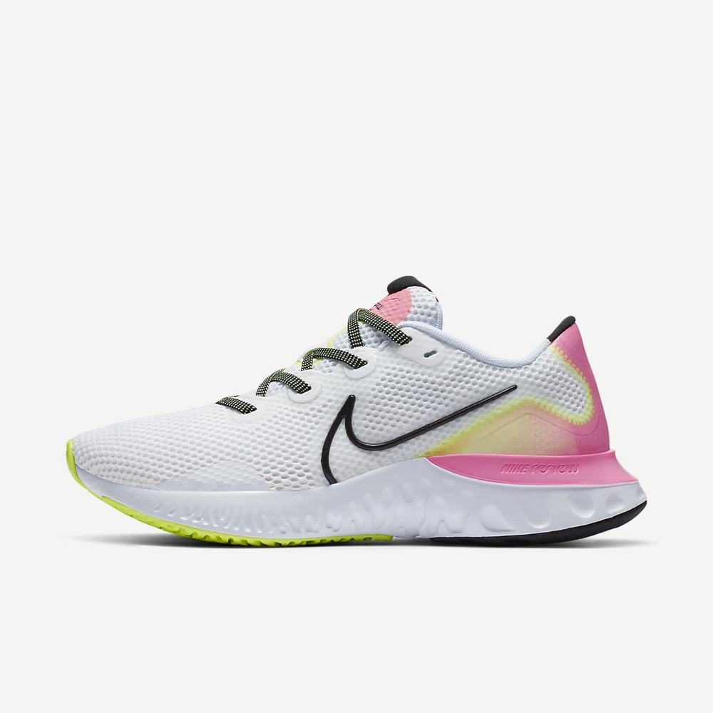 Chaussure De Running Nike Renew Run Blanche 5021-968 White/Pink Glow/Volt/Black Femme | KOX-57130194